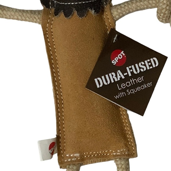 Spot Ethical Pet Jungle Lion Fused Durable Heavy Duty Leather Dog Toy 15 inches - Picture 4 of 12